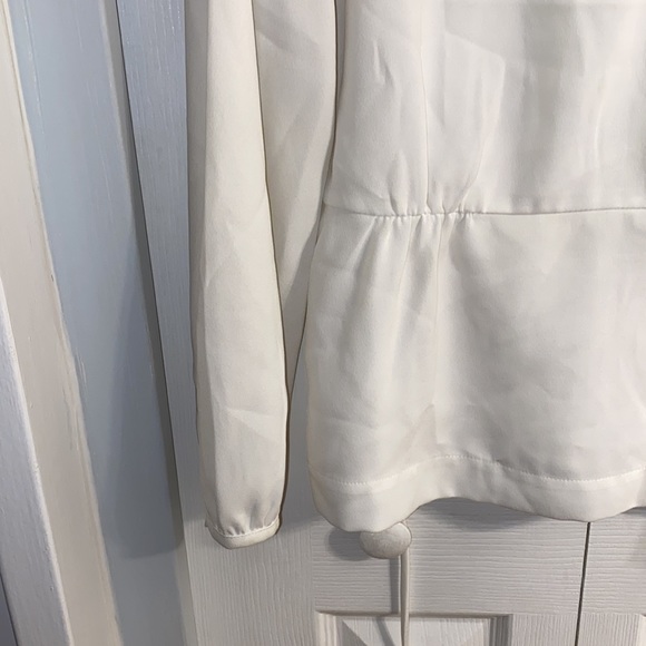 J Crew Long Sleeve Faux Wrap Blouse - Picture 4 of 8